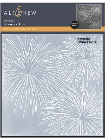 Altenew - 3D Embossing Folder - Firework Trio